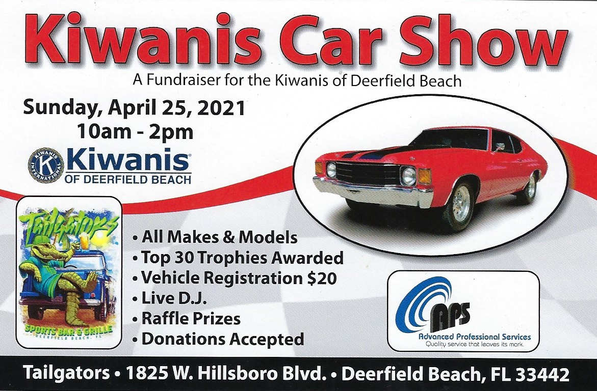 Kiwanis Car Show Fundraiser 2021 Fort Lauderdale Region AACA